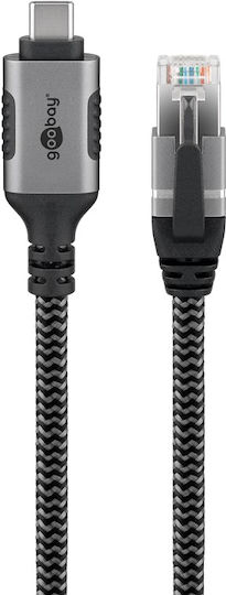 Goobay 70696 Μετατροπέας Καλωδίου Usb C Rj-45 Μαύρος Μαύρο Άργυρος - Image 2
