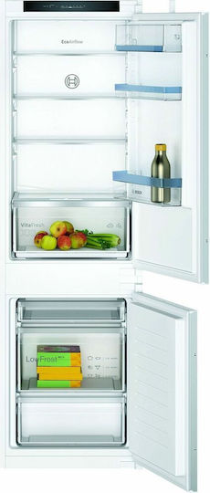 Bosch Εντοιχιζόμενος Ψυγειοκαταψύκτης 267lt Υ177.2xΠ54.1xΒ54.8εκ. Λευκός KIV86VSE0