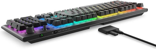 Dell Alienware Tri-Mode AW920K Ασύρματο Gaming Μηχανικό Πληκτρολόγιο με Cherry MX Red διακόπτες και RGB φωτισμό (Αγγλικό US) - Image 3