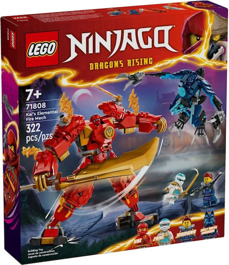 LEGO Ninjago Kai's Elemental Fire Mech για 7+ Ετών 322τμχ 71808 - Image 2