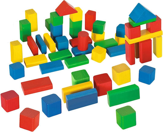 Eichhorn Τουβλάκια Colorful Wooden Blocks για 1+ Έτους 50τμχ 100050161 - Image 2