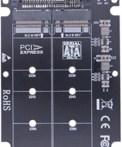 Alternative view of Ngff M.2 Nvme To U.2 2 Ports Adapter Card Dual Ssd To U.2 Sff-8639 Card Adapter