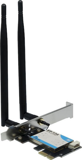 Κάρτα Δικτύου Inter-tech Wi-fi 6 Pcie Adapter Ep-134 Antenne Bluetooth 5.2 - Image 2