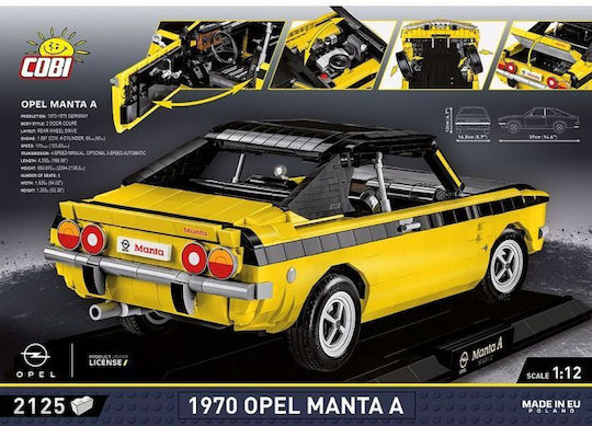 Cobi Τουβλάκια Opel Manta A 1970 - Executive Edition για 10+ Ετών 2125τμχ COBI-24338 - Image 3