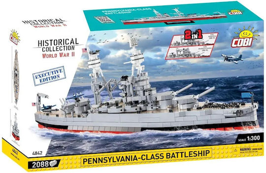 Cobi Τουβλάκια Pennsylvania - Class Battleship (2in1) - Executive Edition για 10+ Ετών 2088τμχ COBI-4842