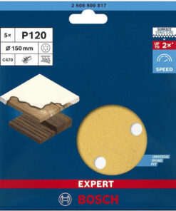 Bosch Expert C470 Φύλλο Λείανσης Έκκεντρου Τριβείου 150x150mm 2608900817