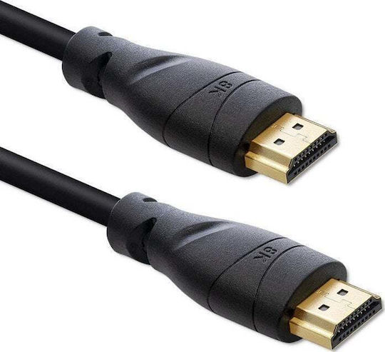 Qoltec HDMI 2.1 Cable HDMI male - HDMI male 5m Μαύρο 50353
