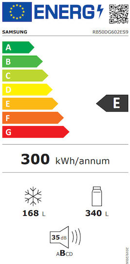 Samsung Ψυγειοκαταψύκτης 508lt NoFrost Υ192xΠ75.9xΒ71.1εκ. Inox RB50DG602ES9EF - Image 6