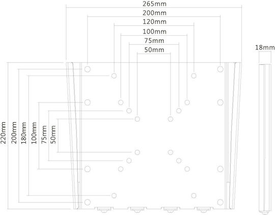 Neomounts FPMA-W110 Βάση Τηλεόρασης Τοίχου έως 40" και 35kg Black Μαύρο - Image 4