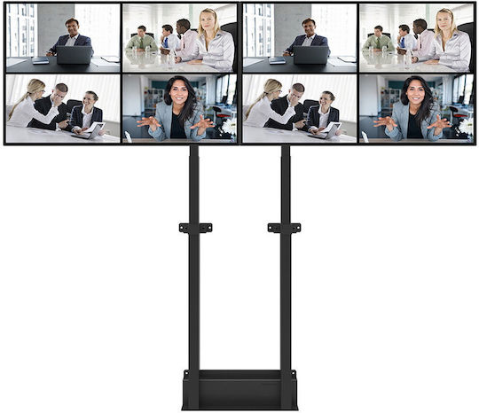 Neomounts ADM-875BL2 Βάση Τηλεόρασης Δαπέδου έως 65" και 100kg Μαύρο - Image 5