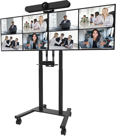 Neomounts ADM-875BL2 Βάση Τηλεόρασης Δαπέδου έως 65" και 100kg Μαύρο - Image 4