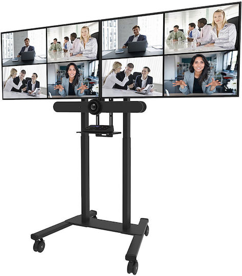 Neomounts ADM-875BL2 Βάση Τηλεόρασης Δαπέδου έως 65" και 100kg Μαύρο - Image 7