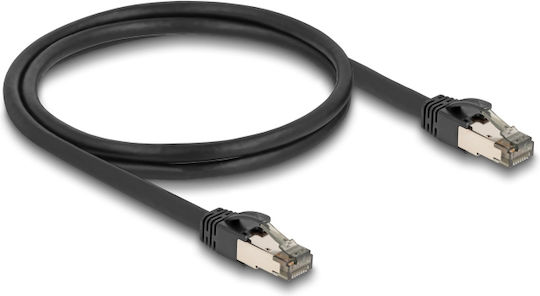 DeLock U/FTP (STP) Cat.6a Καλώδιο Δικτύου Ethernet 1m Μαύρο 1τμχ (80240) - Image 2