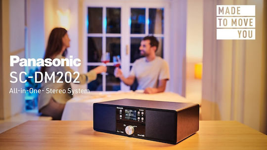 Panasonic Ηχοσύστημα 2.0 SC-DM202EG-K SC-DM202EG-K 24W με CD Player και Bluetooth Μαύρο - Image 5