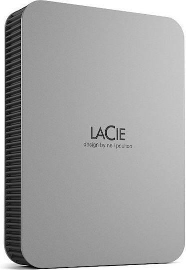 Lacie Mobile Drive v2 USB 3.2 Εξωτερικός HDD 5TB 2.5" Ασημί