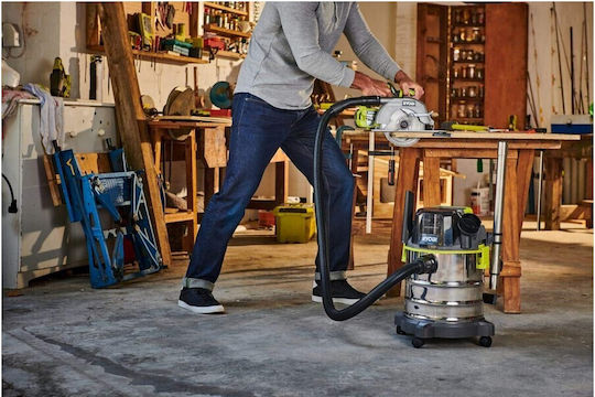 Ryobi 5133004724 Επαναφορτιζόμενη Σκούπα Υγρών / Στερεών Χωρίς Φορτιστή και Μπαταρία με Ανοξείδωτο Κάδο 18lt - Image 4