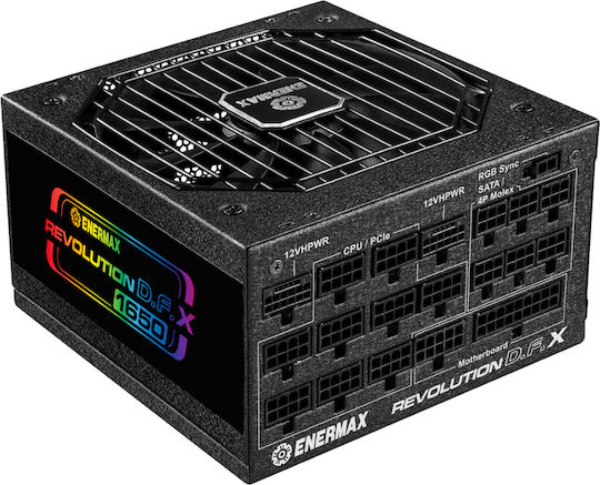 Enermax Revolution D.F. X 1650W Μαύρο Τροφοδοτικό Υπολογιστή Full Modular 80 Plus Gold