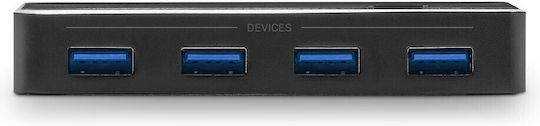 Lindy USB 3.0 Hub 4 Θυρών με σύνδεση USB-A Πράσινο 43387 - Image 2