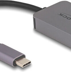 DeLock Card Reader Thunderbolt Thunderbolt 3 Type-C για SD Γκρι (91009)