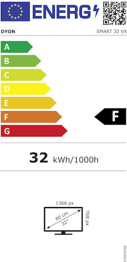 Dyon Smart Τηλεόραση 32" HD Ready LED Smart VX (2023) - Image 2