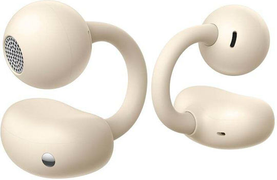 Huawei FreeClip Earbud Bluetooth Handsfree Ακουστικά με Αντοχή στον Ιδρώτα και Θήκη Φόρτισης Μπεζ - Image 2
