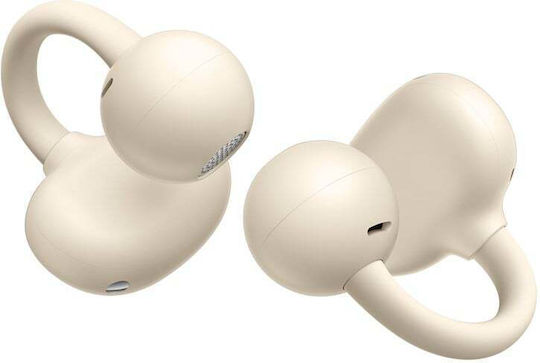 Huawei FreeClip Earbud Bluetooth Handsfree Ακουστικά με Αντοχή στον Ιδρώτα και Θήκη Φόρτισης Μπεζ - Image 5