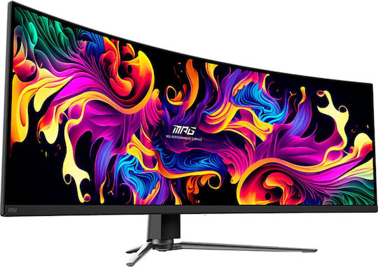 MSI 491CQPDE QD-OLED HDR Curved Monitor 49" 5120x1440 144Hz με Χρόνο Απόκρισης 0.03ms GTG - Image 2