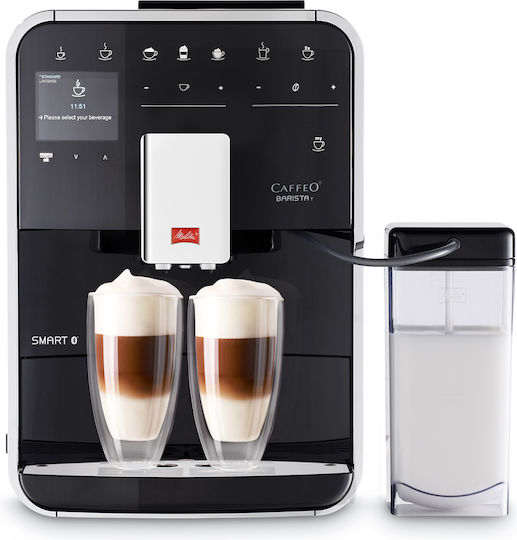 Melitta T Smart F83/0-102 Αυτόματη Μηχανή Espresso 1450W Πίεσης 15bar για Cappuccino με Μύλο και Wi-Fi Μαύρη - Image 2