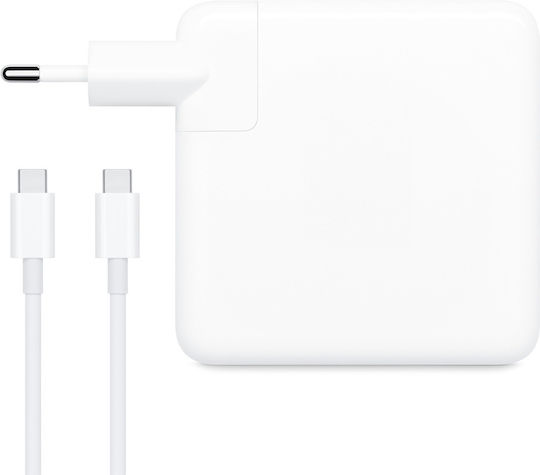 Detech Τροφοδοτικό Ρεύματος Apple 87w Type-c Λευκο 353