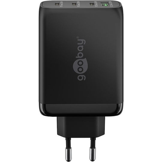 Goobay Φορτιστής Χωρίς Καλώδιο GaN με Θύρα USB-A και 3 Θύρες USB-C 100W Power Delivery / Quick Charge 3.0 Μαύρος (65555) - Image 4