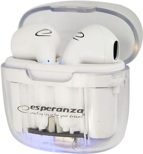 Esperanza EH237W In-ear Bluetooth Handsfree Ακουστικά με Θήκη Φόρτισης Μαύρα - Image 2