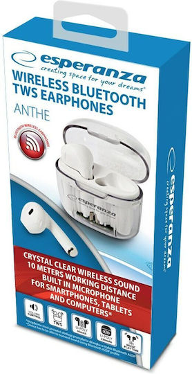 Esperanza EH237W In-ear Bluetooth Handsfree Ακουστικά με Θήκη Φόρτισης Μαύρα - Image 5