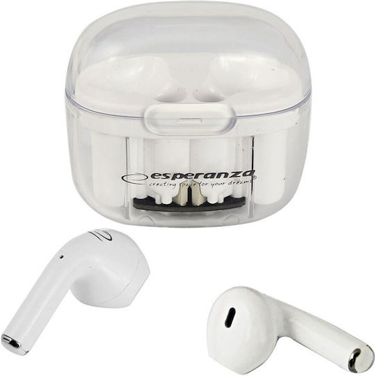 Esperanza EH237W In-ear Bluetooth Handsfree Ακουστικά με Θήκη Φόρτισης Μαύρα - Image 3