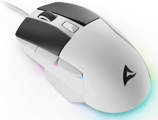 Sharkoon SGM35 RGB Gaming Ποντίκι 6400 DPI Λευκό - Image 2