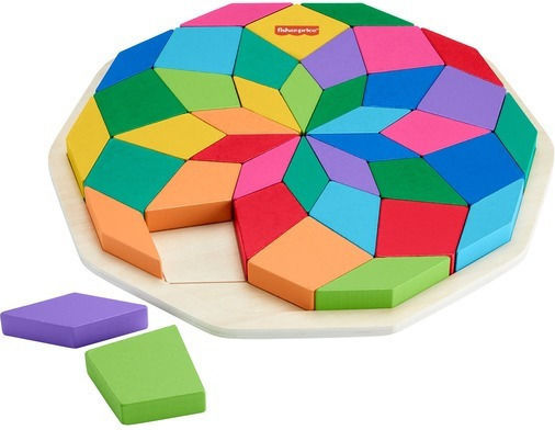 Ξύλινο Παιδικό Puzzle Μαντάλα για 3+ Ετών 40pcs HXT94 Fisher Price