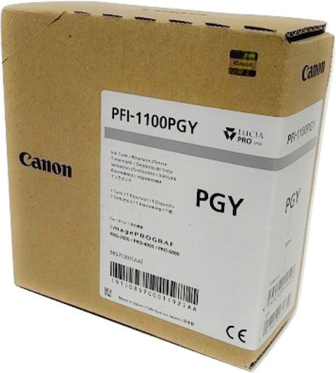 Canon PFI-1100 Γνήσιο Μελάνι Εκτυπωτή InkJet Photo Γκρι (0857C001) - Image 2