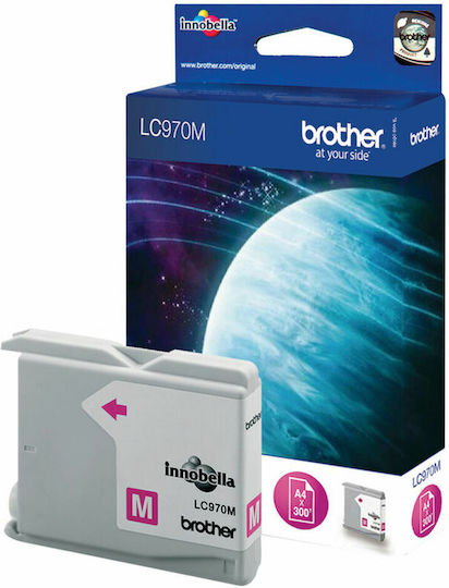 Brother LC970 Γνήσιο Μελάνι Εκτυπωτή InkJet Ματζέντα (LC-970M)
