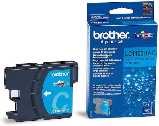 Brother LC1100 Γνήσιο Μελάνι Εκτυπωτή InkJet Κυανό (LC-1100HYC) - Image 4