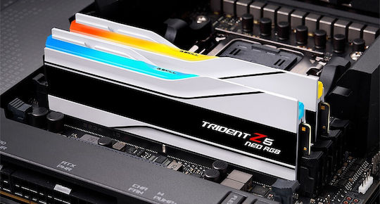 G.Skill Trident Z5 Neo RGB DDR5 32GB RAM με 2x16GB Modules και Ταχύτητα 6400 για Desktop F5-6400J3239G16GX2-TZ5NRW - Image 8