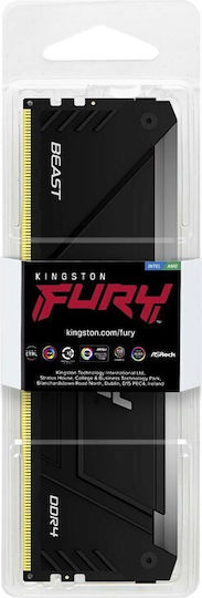 Kingston Fury Beast RGB DDR4 με Module 1x8GB και Ταχύτητα 3200 για Desktop KF432C16BB2A/8 - Image 7