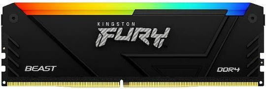 Kingston Fury Beast RGB DDR4 με Module 1x8GB και Ταχύτητα 3200 για Desktop KF432C16BB2A/8 - Image 3