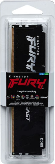 Kingston Fury Beast DDR5 με Module 1x8GB και Ταχύτητα 5600 για Desktop KF556C36BBE-8 - Image 5