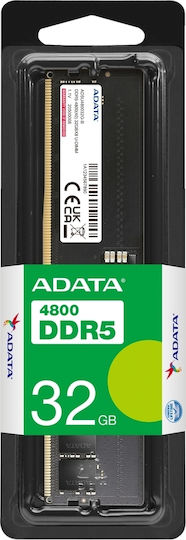 Adata DDR5 με Module 1x32GB και Ταχύτητα 4800 για Desktop AD5U480032G-S - Image 5