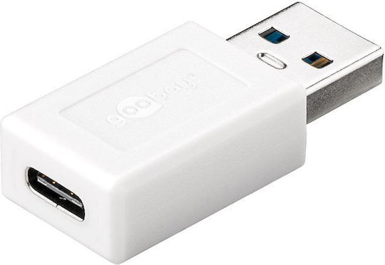Goobay Μετατροπέας USB-A male σε USB-C female Λευκό 1τμχ 55225 - Image 3