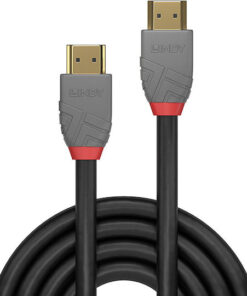 Alternative view of Lindy HDMI 2.0 Cable HDMI male - HDMI male 7.5m Γκρι 36966