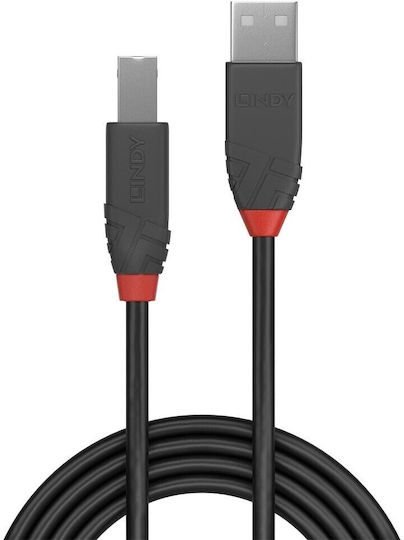 Lindy USB 2.0 Cable USB-B male - USB-A male 3m (36674) - Image 3