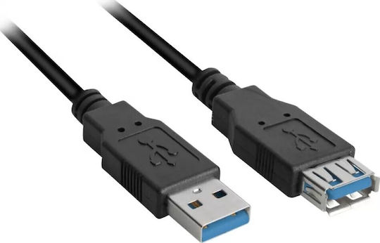 Sharkoon USB 3.0 Cable USB-A male - USB-A female 1m