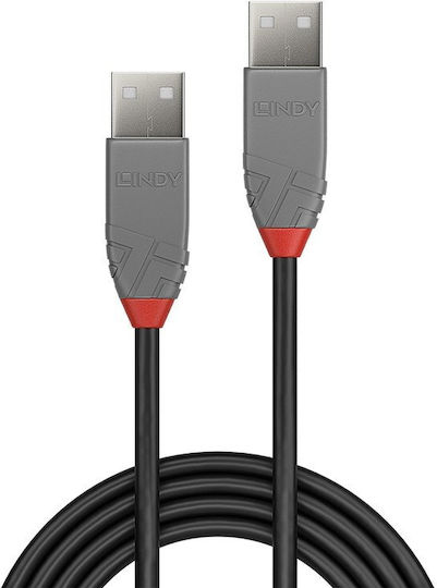Lindy USB 2.0 Cable USB-A male - USB-A male 0.5m (36691) - Image 3