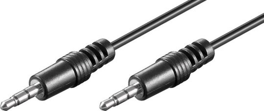 Goobay Καλώδιο 3.5mm male - 3.5mm male Μαύρο 2.5m (51659) - Image 3