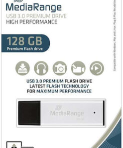 MediaRange 128GB USB 3.0 Stick Ασημί